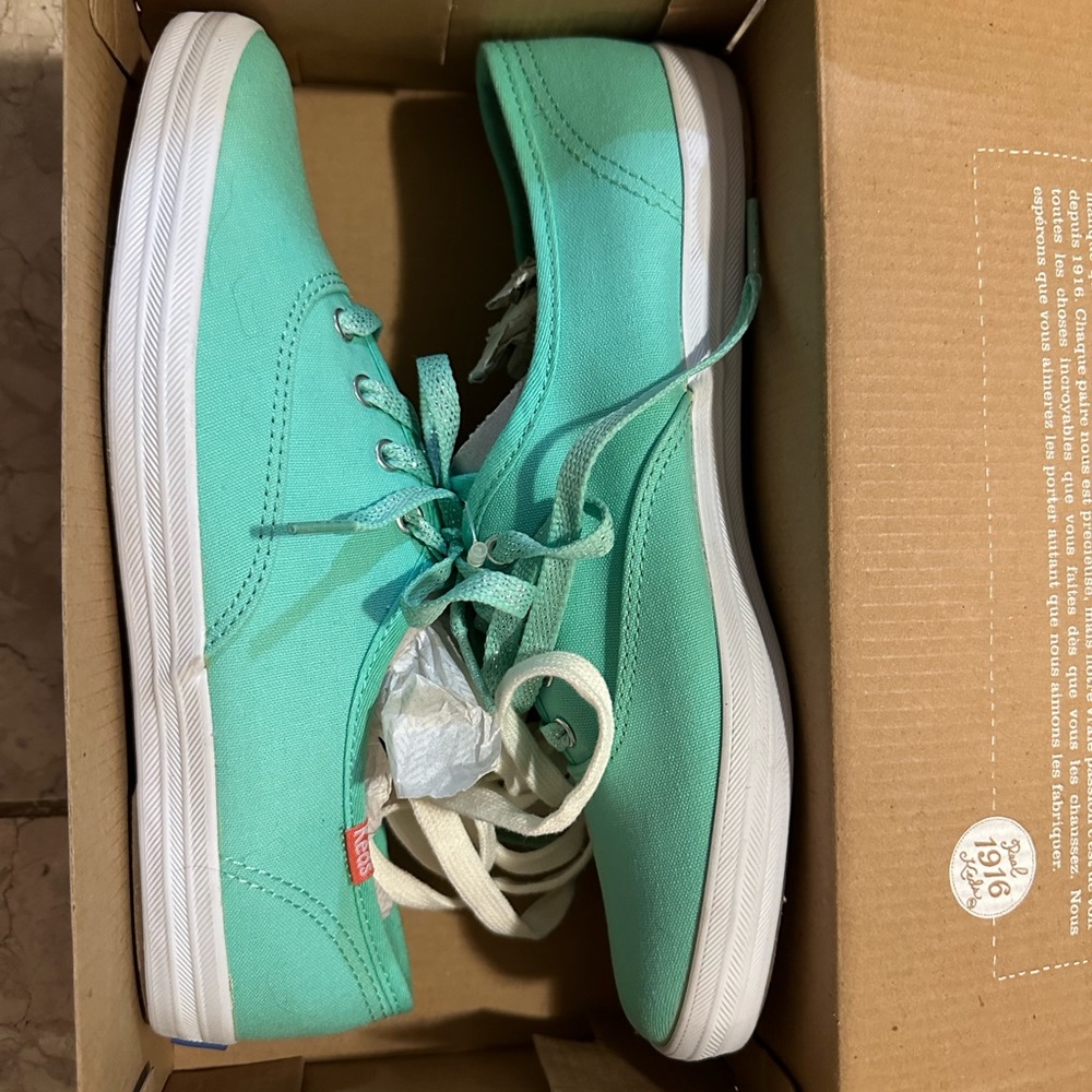 *Brand New* Keds Women's Champion Oxford Sneakers Teal WF46380 Size 7